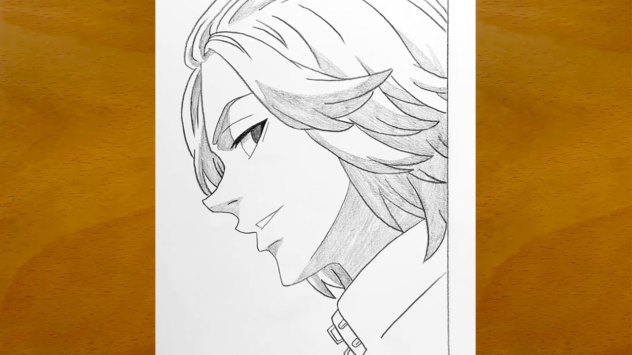 How to Draw Mikey from Tokyo Revengers || Mikey Drawing Step by Step || Easy Anime Sketch