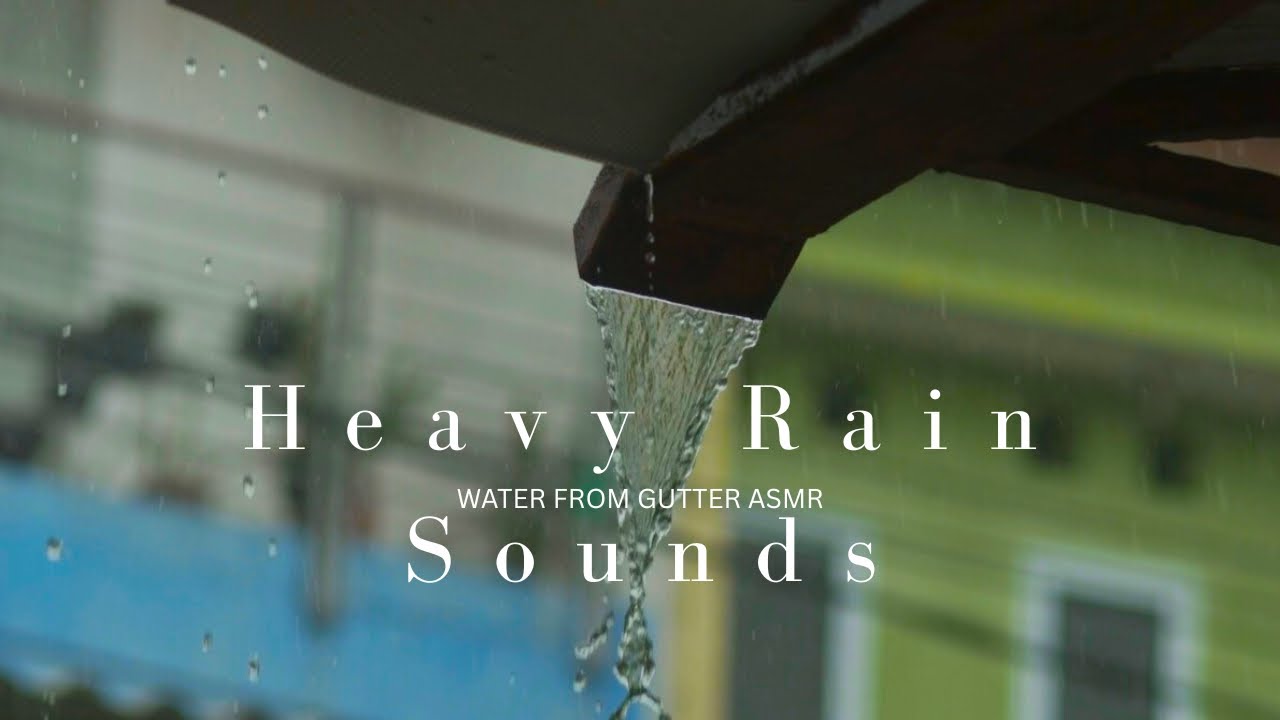 Rain Therapy| HEAVY RAIN SOUNDS(ASMR)