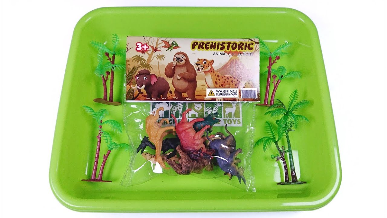 Woolly Mammoth, Smilodon, Andrewsarchus, Daeodon -  Prehistoric Animal Toys asmr  #asmr #prehistoric