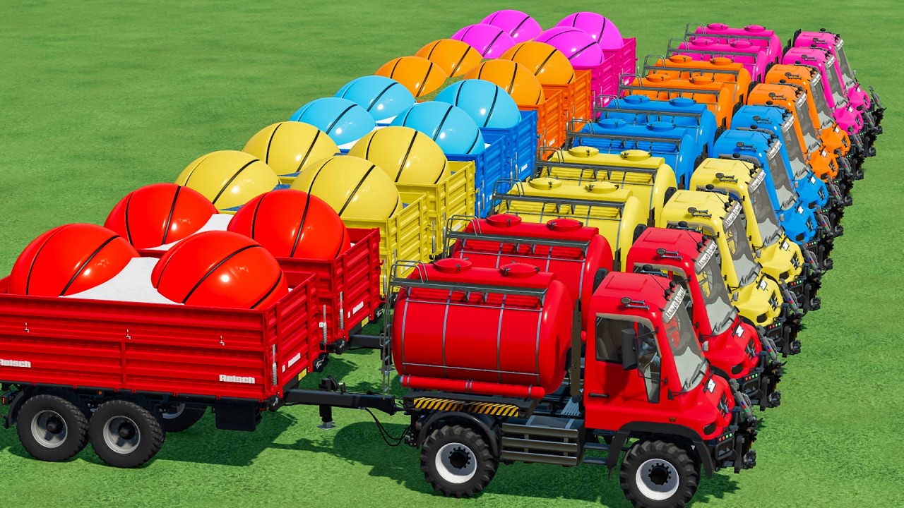 Colors Of Transport Truck! Loaded Colors Balls & Delivered In FS22 | Farming Simulator 22 |