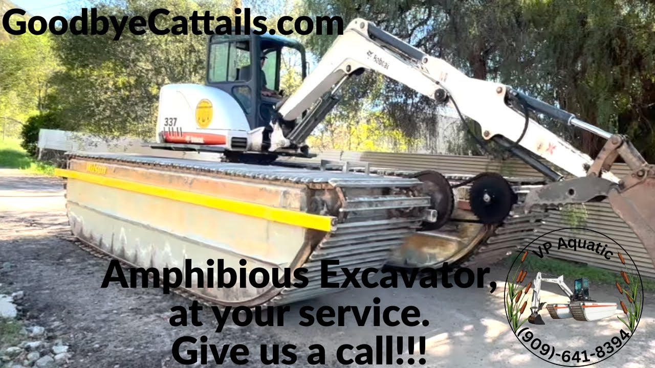 Goodbye Cattails - NEW Amphibious Excavator #goodbyecattails #vpaquatic #excavator