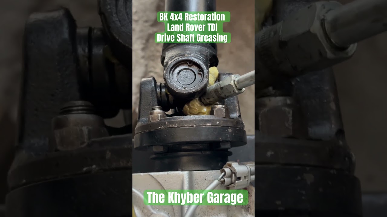 BK 4x4 Restoration Land Rover TDI Drive  Shaft Greasing/ Part 100.