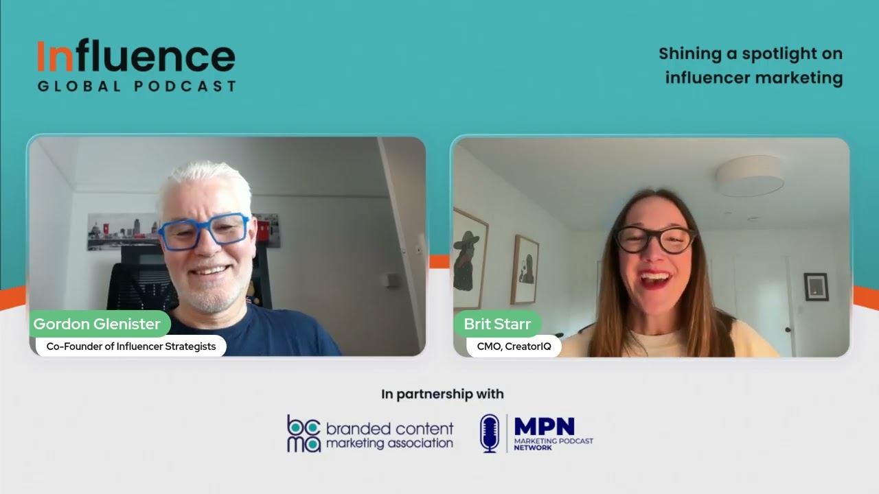 InfluenceGlobalPodcast: Creator IQ Marketing Head Shares Insights On Creator Economy Ft. Brit Starr