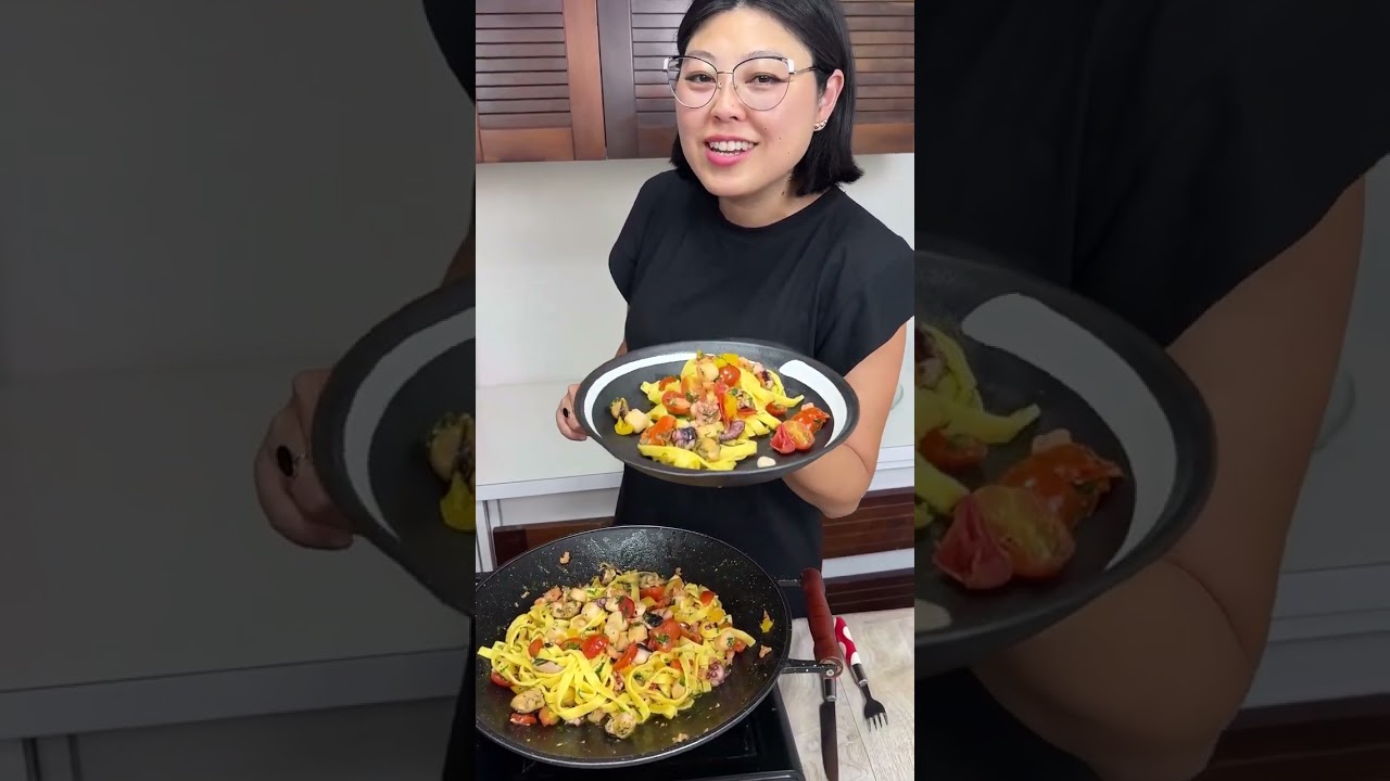 🦐🍝 Irresistible Seafood Pasta | Full of Ocean Flavor! 🌊
