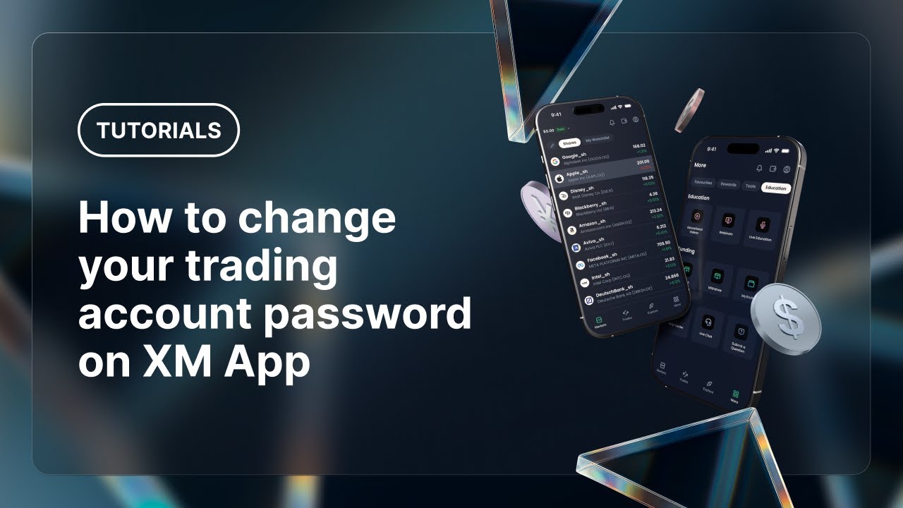 How to change your trading account password on XM App