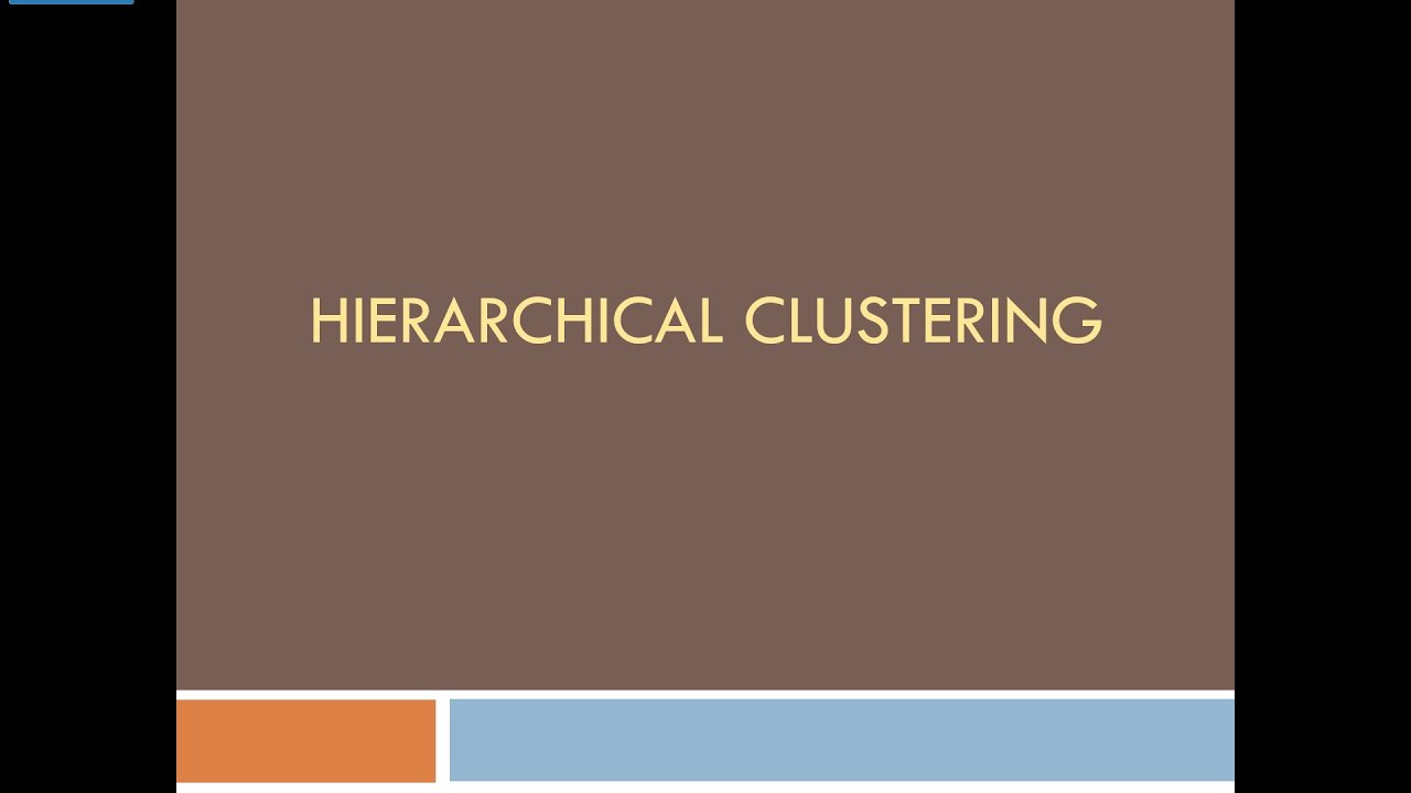 Hierarchical Clustering