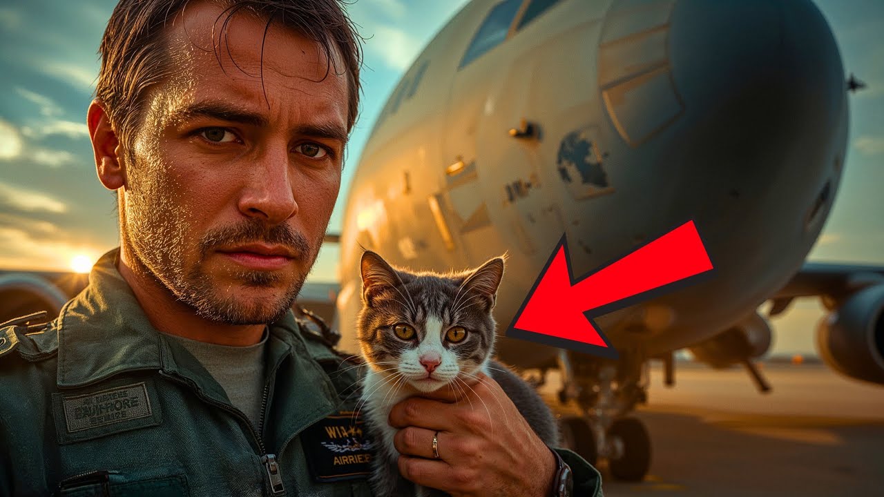 Air Force Pilot Violated Flight Rules to Rescue This Cat During Evacuation