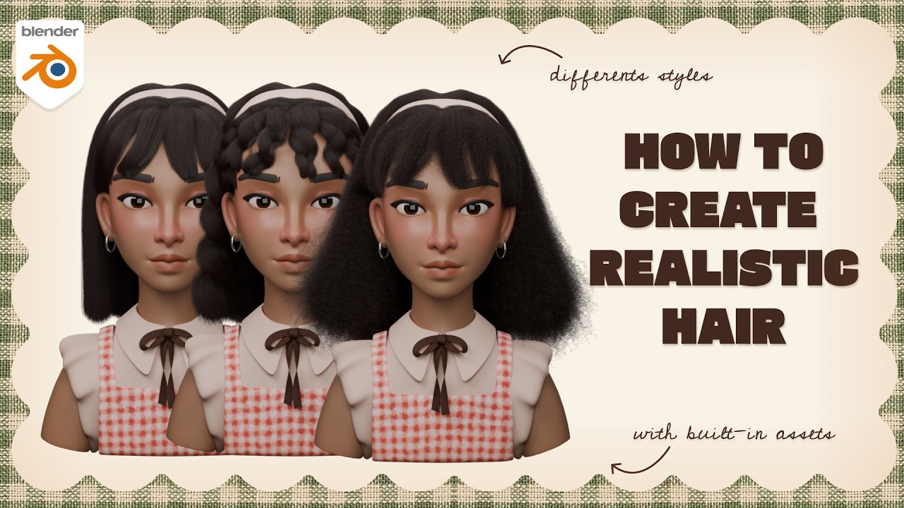 Простой способ создать реалистичные волосы в Blender