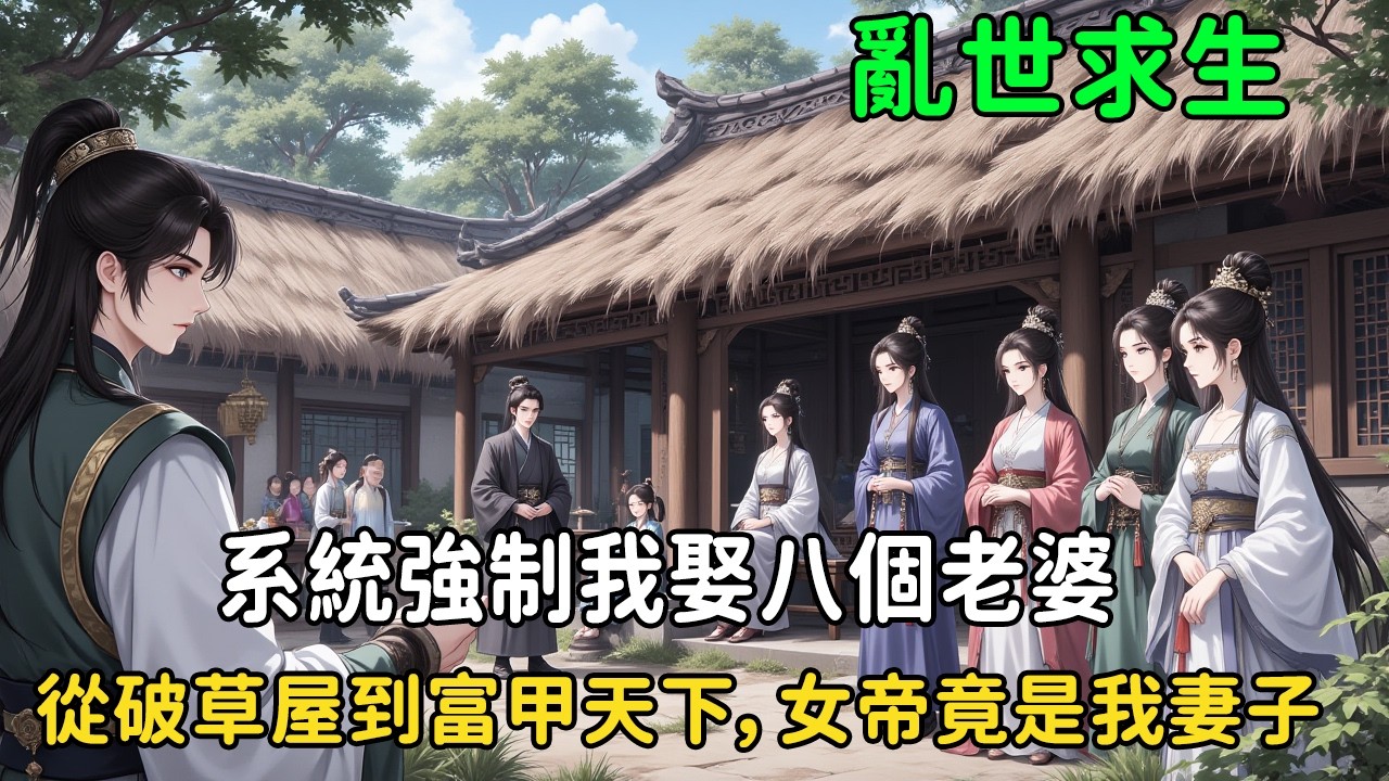 《系統強制我娶八個老婆：從破草屋到富甲天下，女帝竟是我妻子》十六歲孤兒陳軒，為避徵兵被迫娶親，系統卻逼他娶下八名「嫁不掉」的女子——其中包括微服私訪遇難的女帝蕭若璃！#小说 #小说推文 #穿越 #動漫