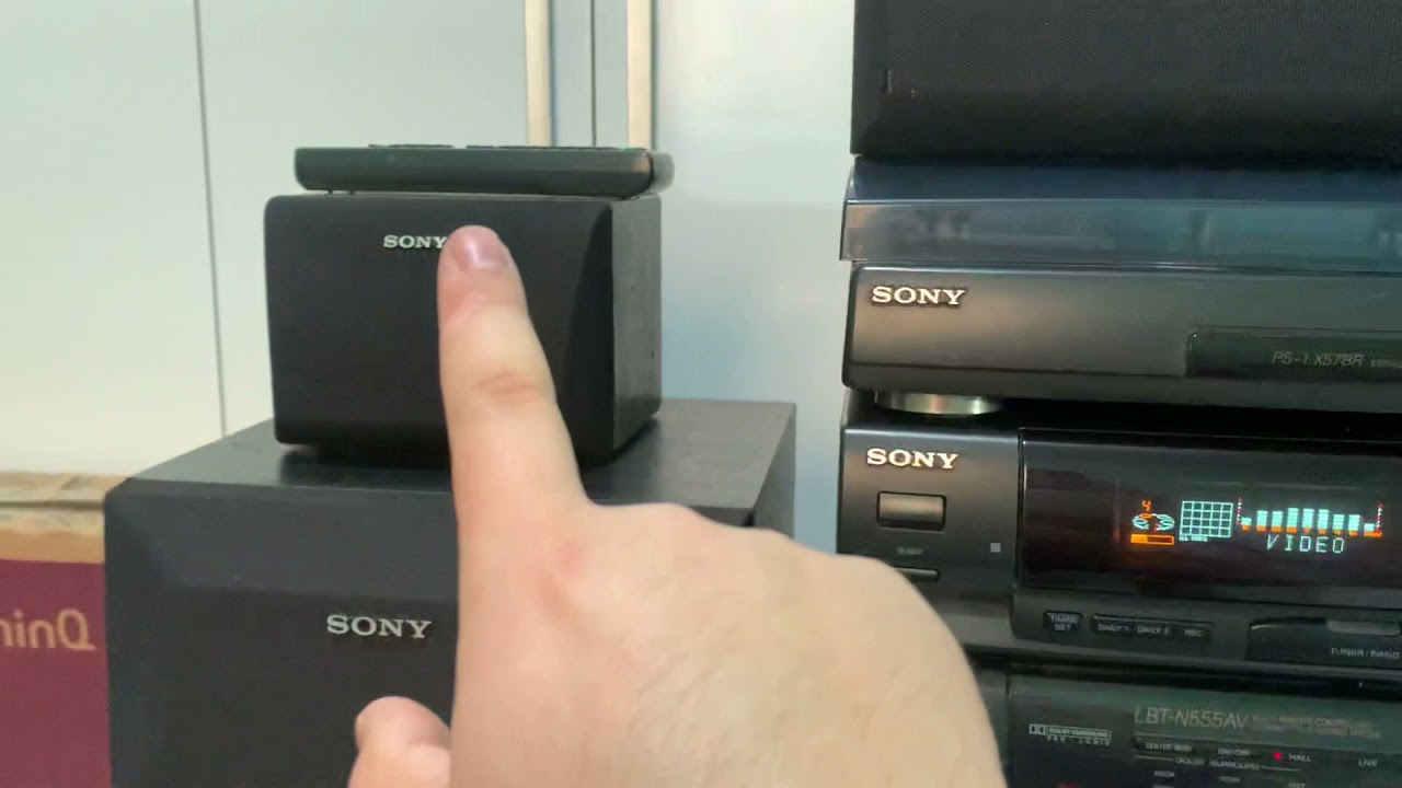 Sony LBTN555av Mostrando os modos e equalizações