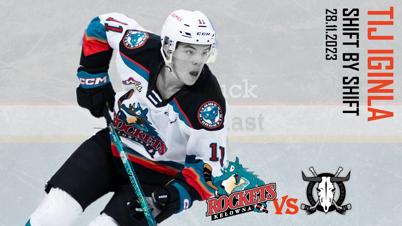 #11 Tij Iginla (DY) Shift-by-Shift 28.11.23 WHL - Kelowna Rockets