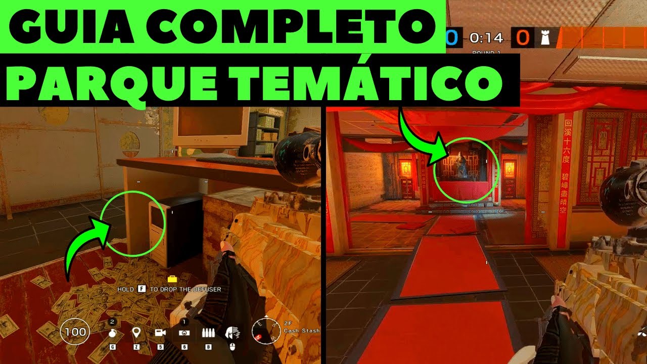 GUIA DE MAPA: PARQUE TEMÁTICO | CALLS DO MAPA || RAINBOW SIX SIEGE