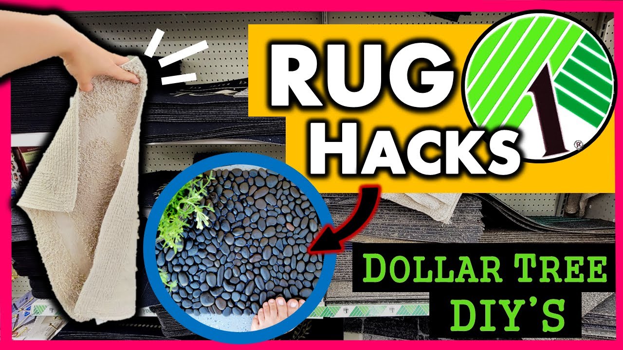 Grab $1 RUGS for this UNBELIEVABLE HACKS | 9 DIY's from the Dollar Store!