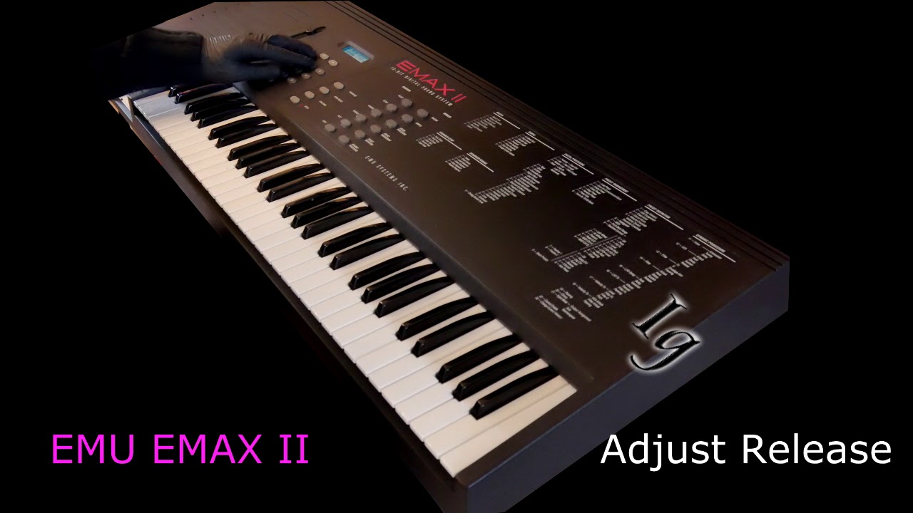 Emu Emax II (2) sampling the Moog Sub37 and editing