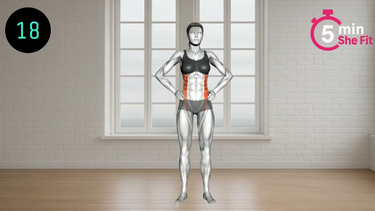 Best 5 Minute STANDING FLAT ABS Workout in 2026 ✔ Lose Belly Fat in  7Days