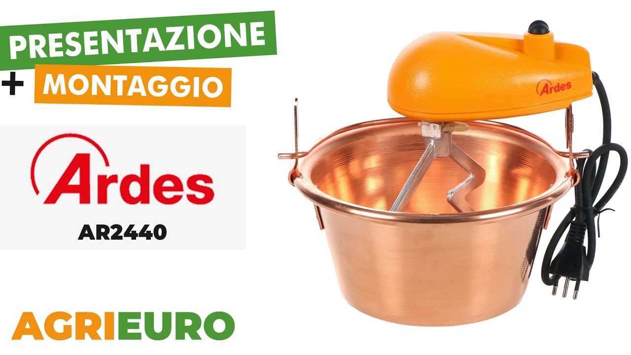 Presentazione e montaggio dell'Ardes AR2440 - Paiolo elettrico in rame - 2L - 15W