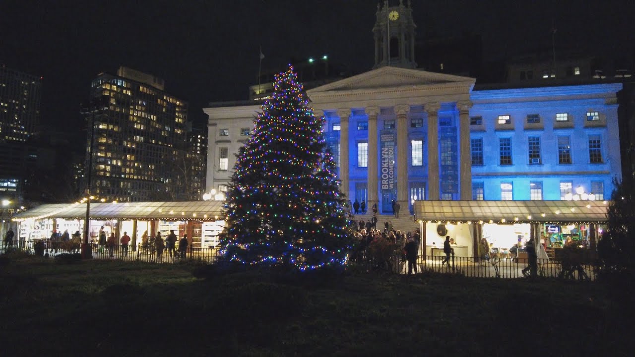 Borough President Antonio Reynoso Hosts his First Borough Hall Christmas Tree Lighting Ceremony
