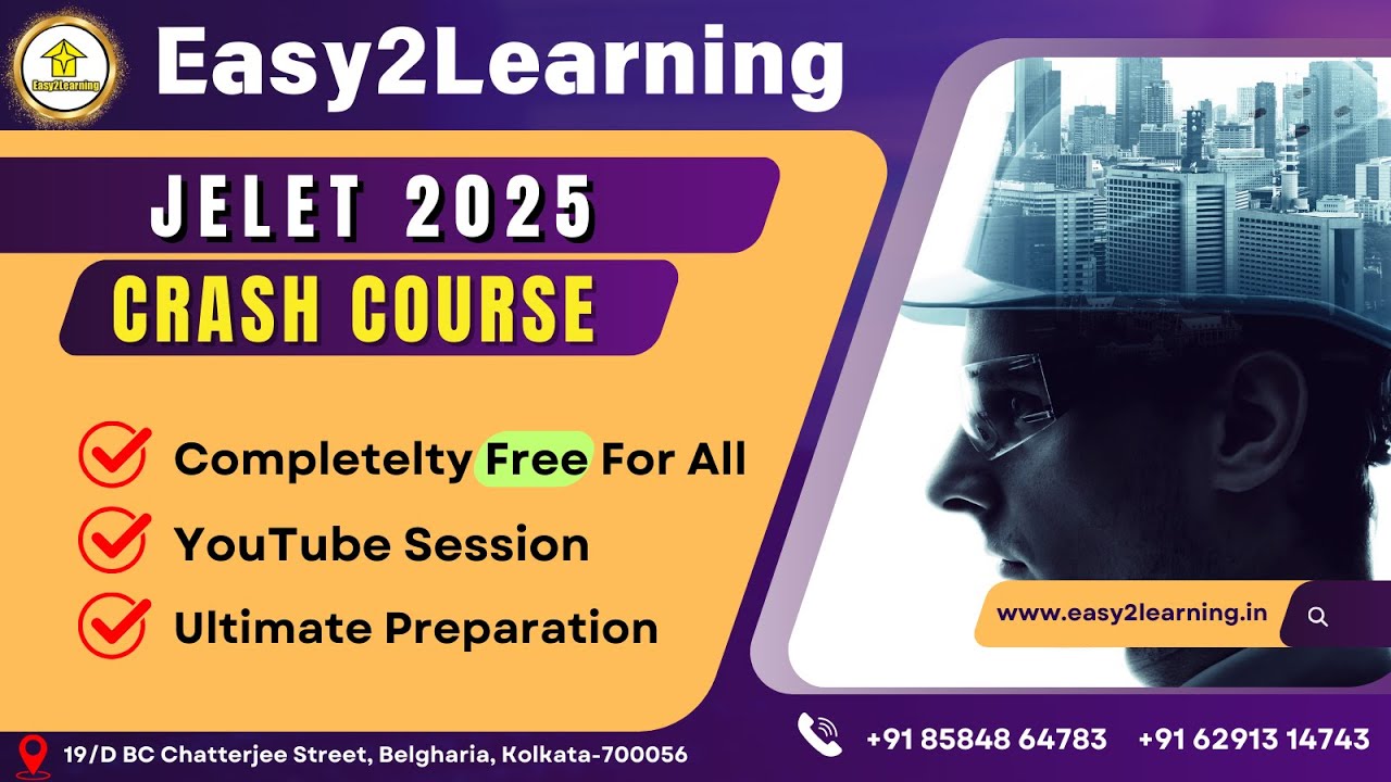🔥 JELET Batch 2025 Complete Preparation | Free YouTube Session by David Sir