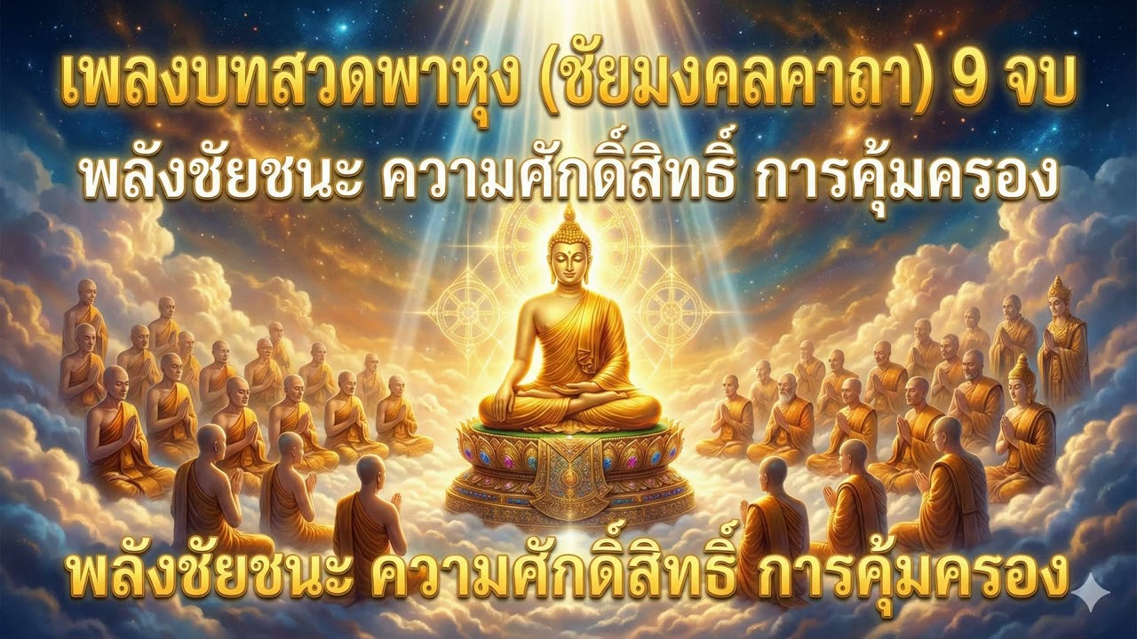 เพลงสวดพาหุง 9 จบ ชนะมาร ขจัดอุปสรรค ศัตรูแพ้พ่าย เสริมบารมี #พาหุงมหากา 
