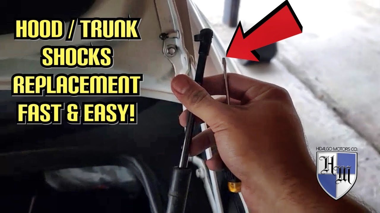 HOW TO REPLACE TRUNK OR HOOD SHOCKS FAST & EASY! DIY LEXUS GS  IS LS ETC