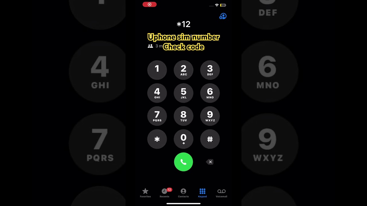 How to check your phone SIM number code || Uphone sim number Kasey check kray #uphone #tech