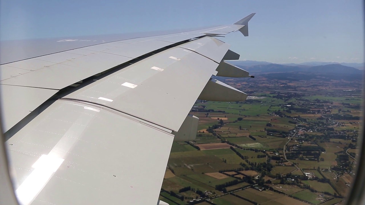 Emirates Airbus A380 Landing - Christchurch (EK 412)