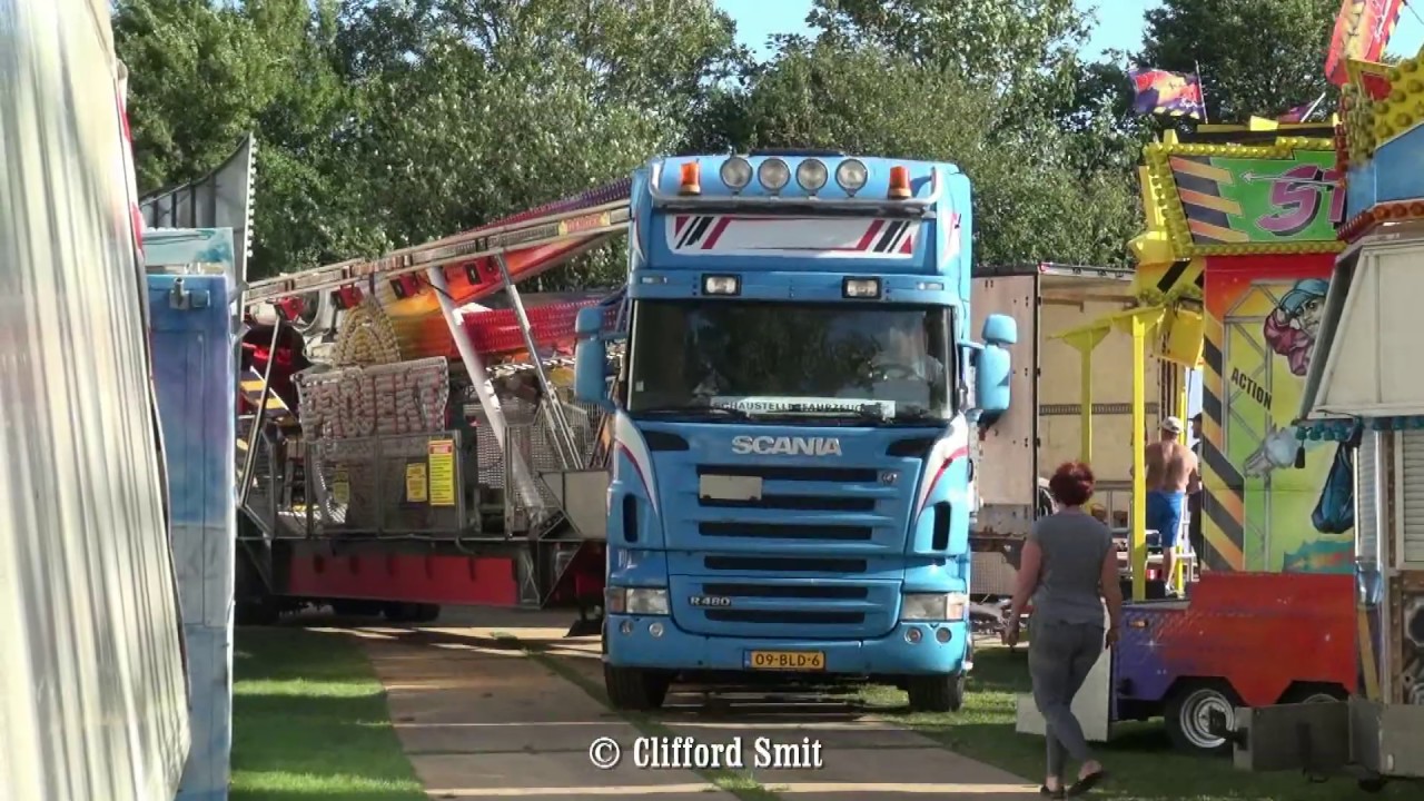 Kermis Heemskerk 2019 Transport en opbouw Deel 5