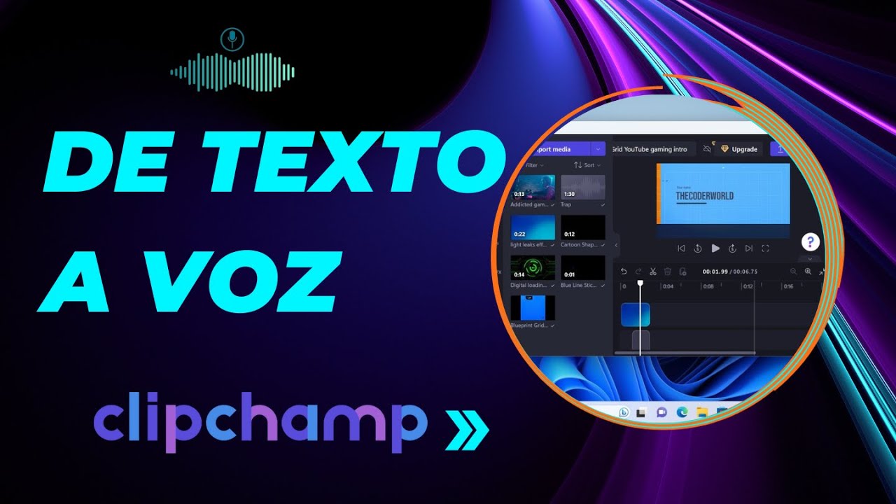 De texto a voz GRATIS - Clipchamp
