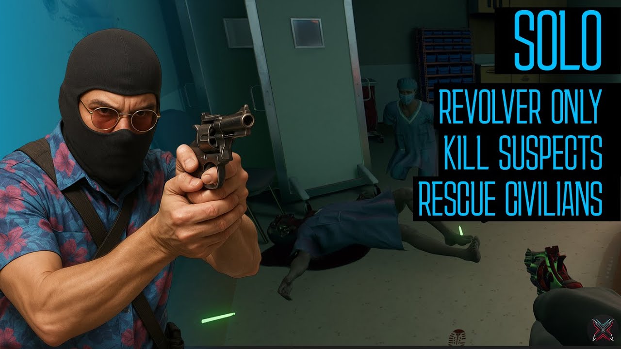 Ready Or Not | Coastal Grove Medical Center | Solo | Revolver Only | No Armor | 4K