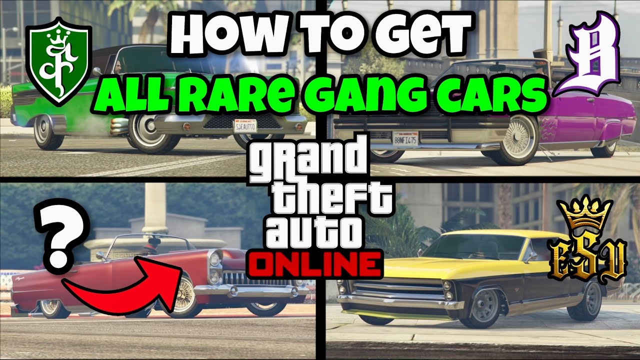 How To Collect All 20 Rare Gang Cars! (GTA Online)