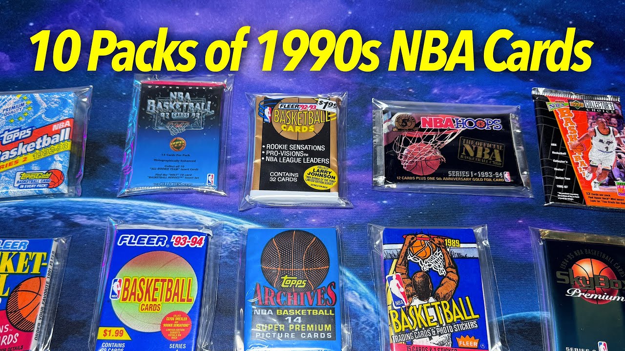 Iverson & Jordan Pulls! Opening 10 packs of 90s NBA Basketball Packs