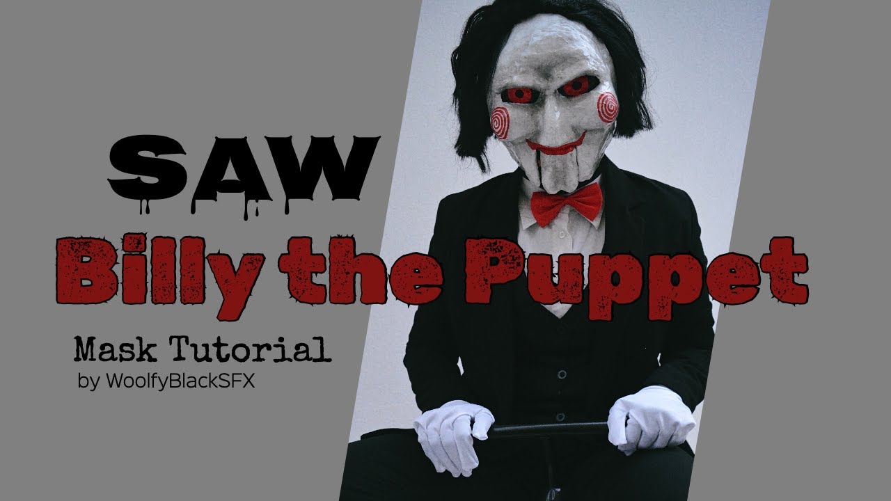 How to make a Saw/Billy the Puppet Mask (with moving chin)
