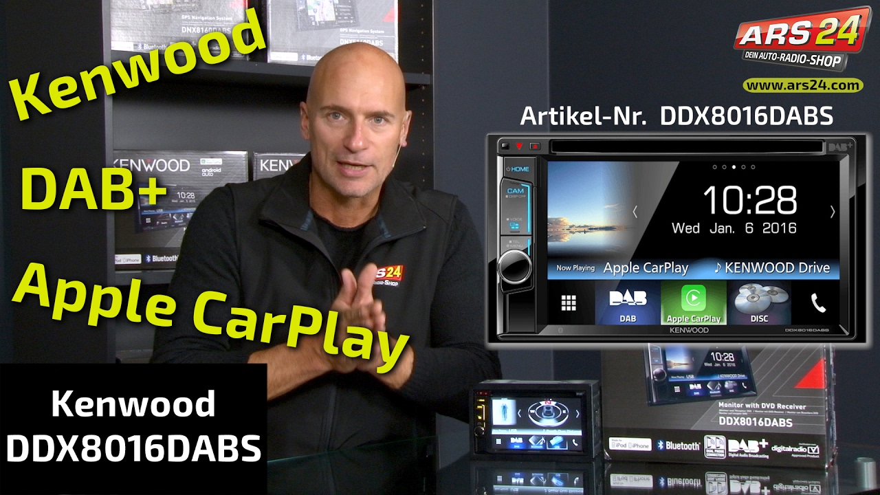 Kenwood DDX8016DABS | Anleitung | Doppel-DIN Autoradio mit Apple CarPlay und Bluetooth