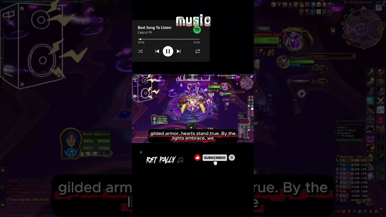 🎧RET PALLY CRITS HARDER THAN MY GPA 🔨 | Lightbringers Anthem #gaming #shorts #viral