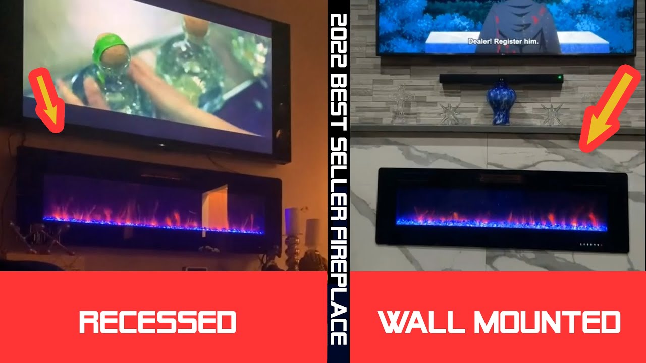 Amazon Best Seller Fireplace 2021, 2022 - RW Flame Electric Fireplace Review - Recessed & Wall Mount