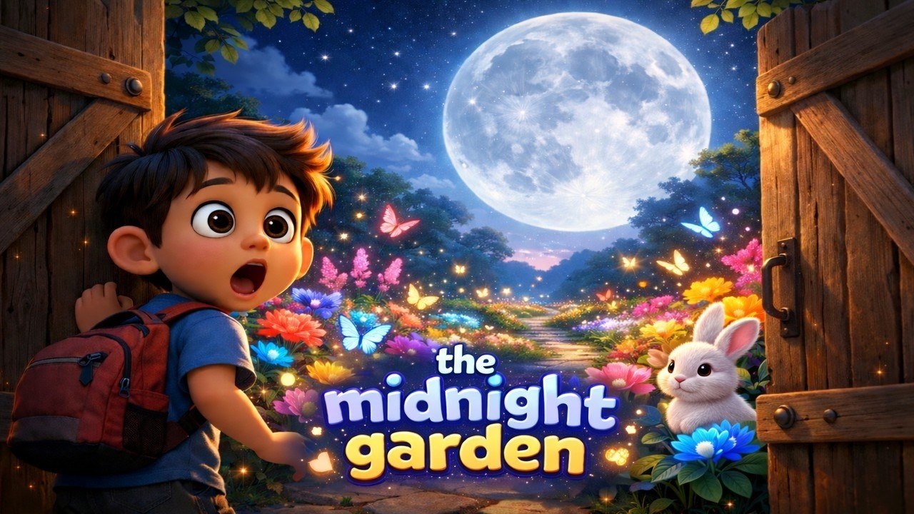 The Midnight Garden 🌙 Magical Bedtime Story | 5 Minutes #bedtimestories 