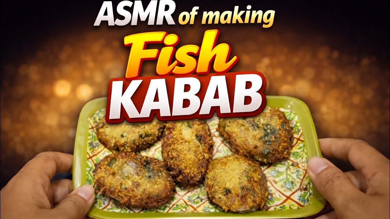 ASMR of Making Fish kabab | মাছের বড়া | 