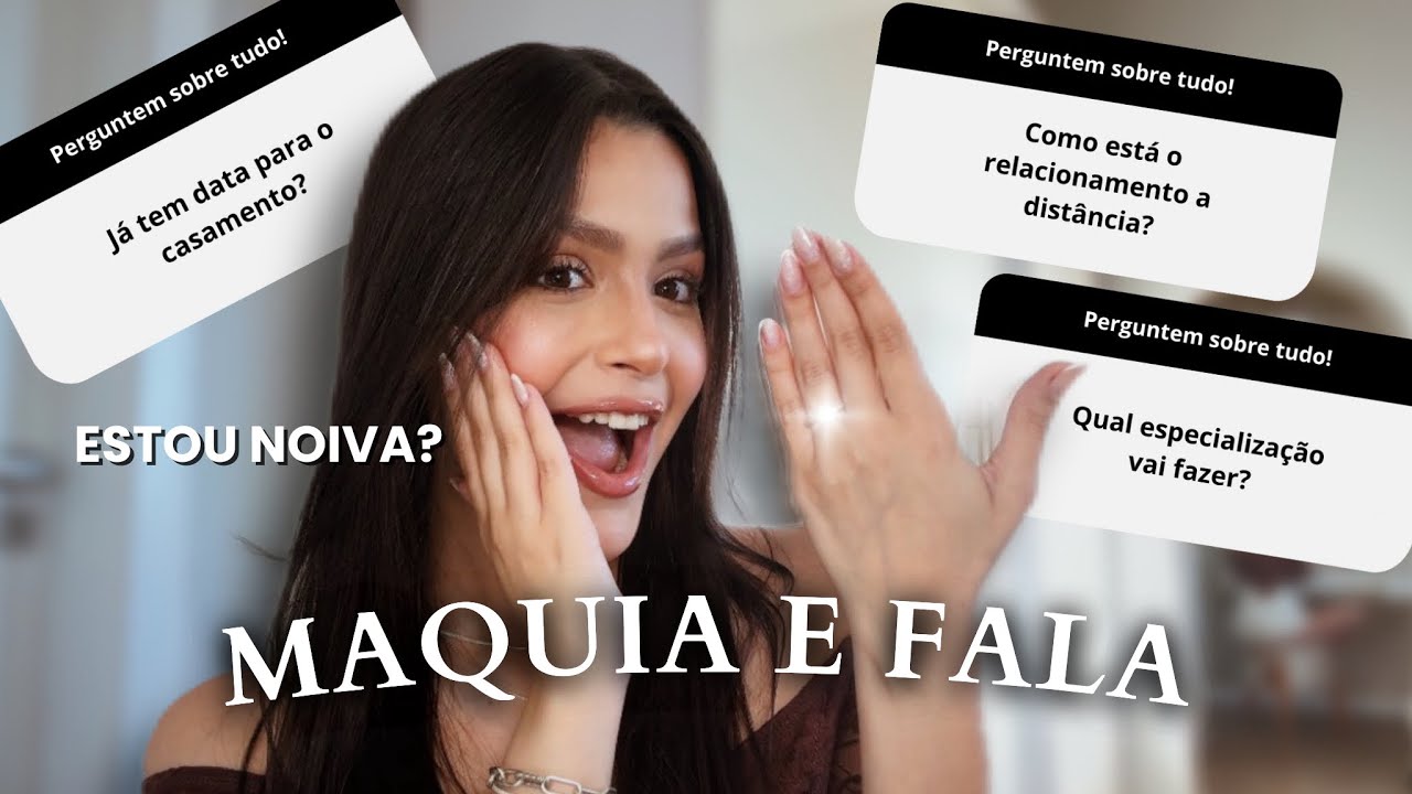 MAQUIA E FALA RESPONDENDO PERGUNTAS DE VOC&Ecirc;S 🤍