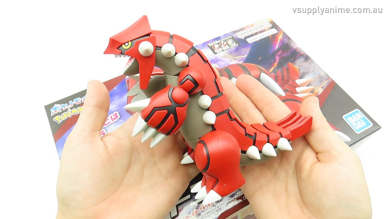Unboxing and Assembly Pokemon Groudon Plamo Model Kit Action Figure BANDAI