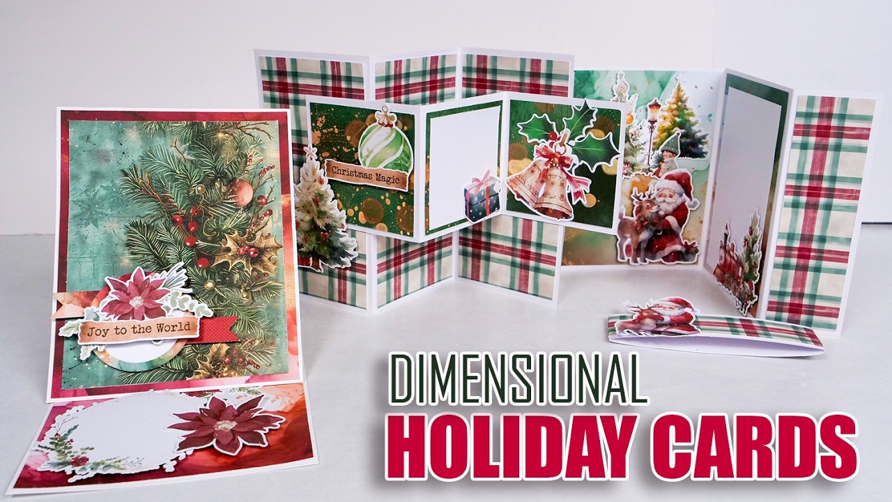Quick & Easy Dimensional Holiday Cards