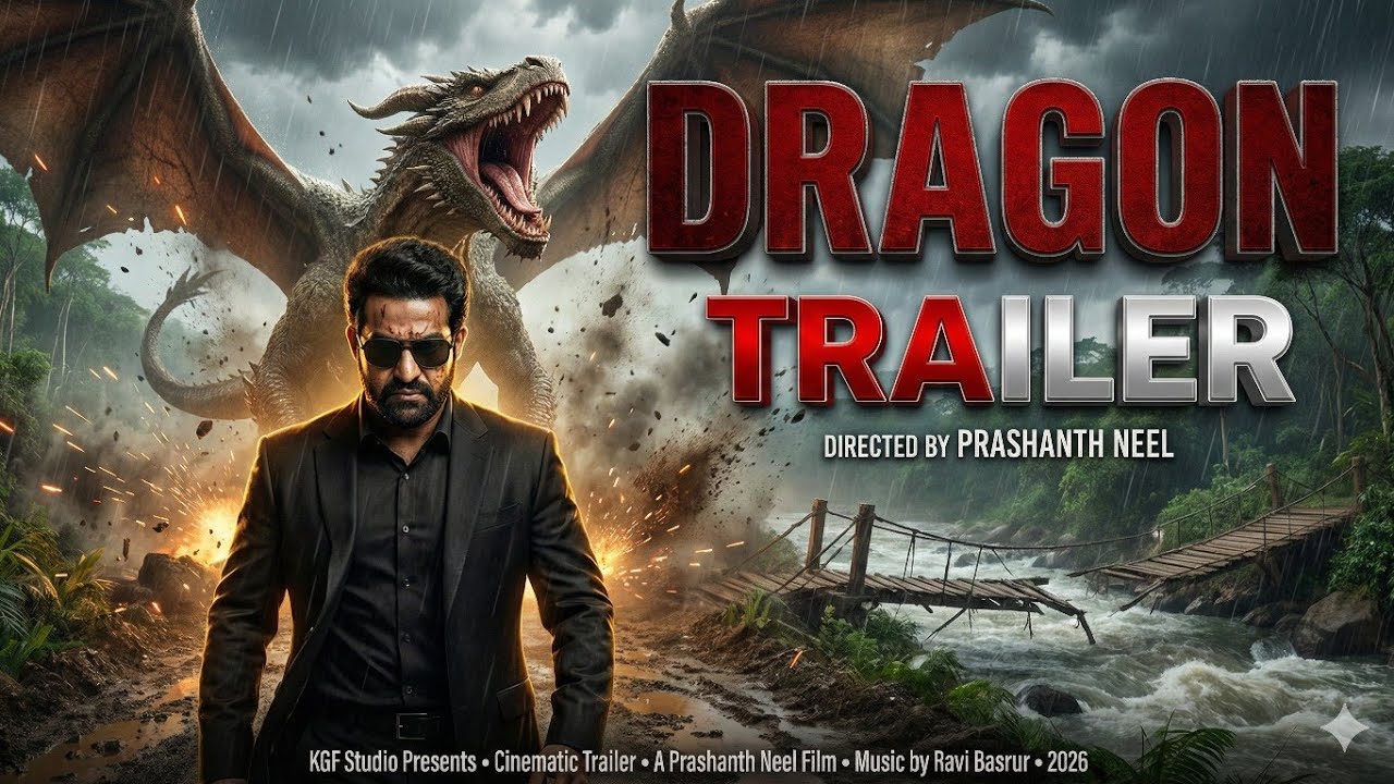 DRAGON (2026) |Trailer |Jr NTR |Rukmini Vasanth |Prashanth Neel |Fan Made Al Concept 