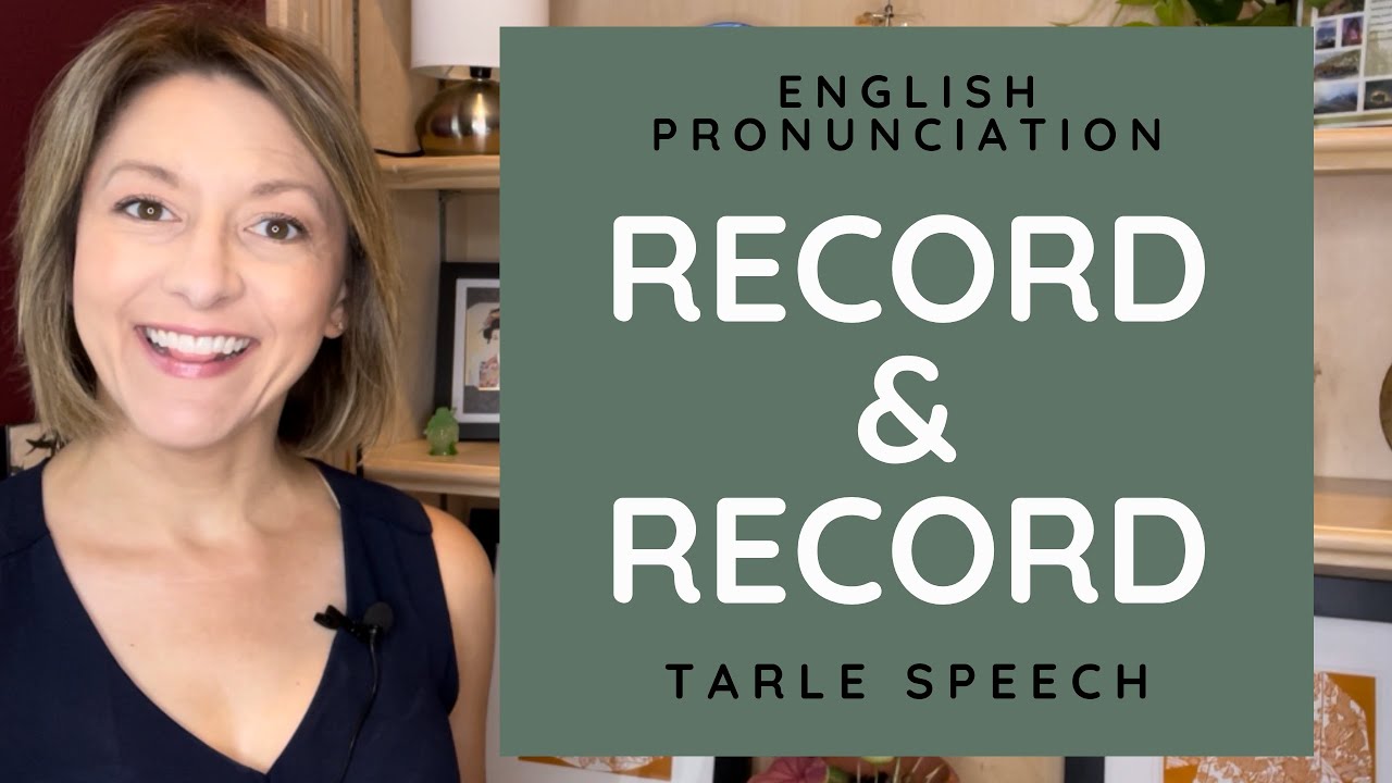 Learn to Pronounce ⏺ RECORD & RECORD ⏺ American English Heteronym Pronunciation Lesson #learnenglish