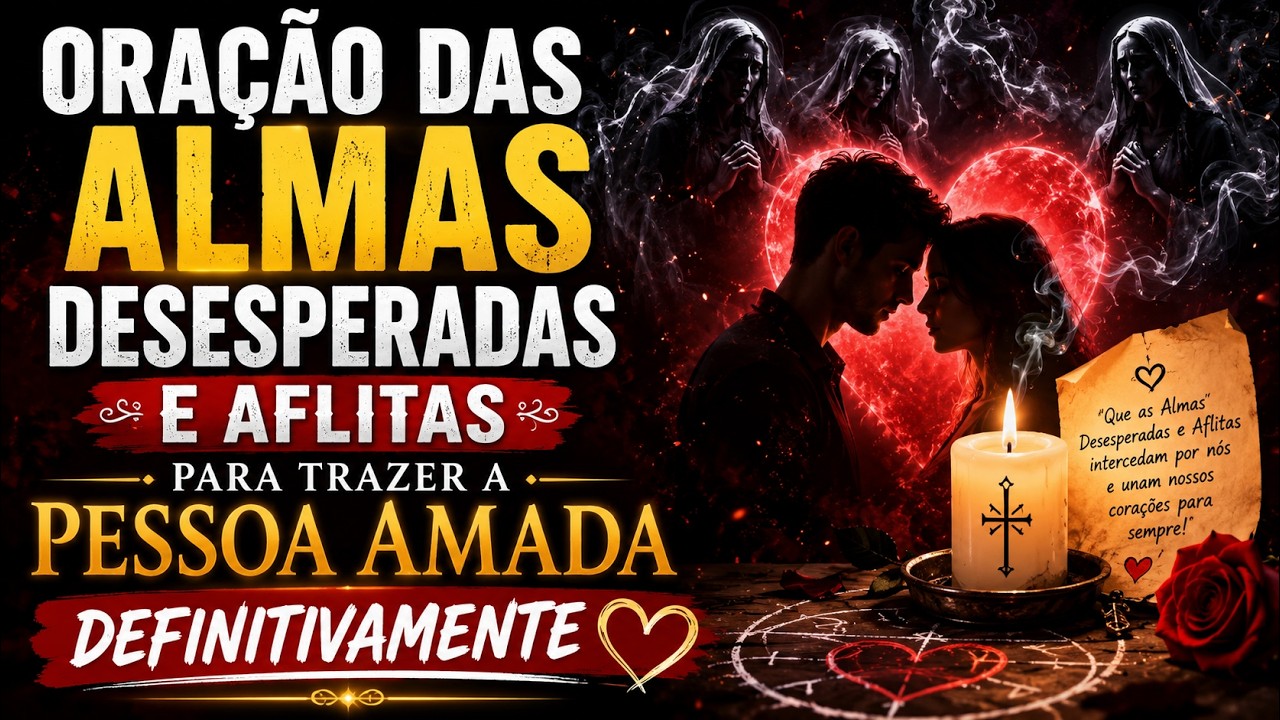 Oração das Almas Desesperadas e Aflitas para trazer a pessoa amada definitivamente
