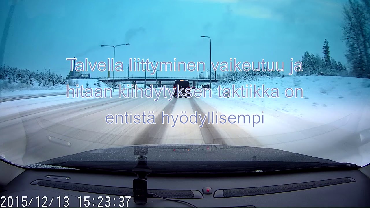 hidas kiihdytys liittymasta