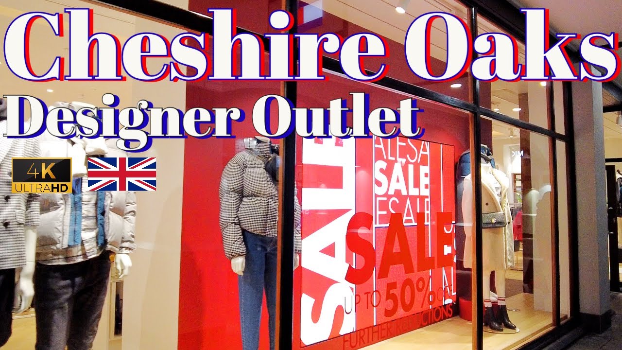 Cheshire Oaks Designer Outlet 4K Night Walking Tour 2023 UHD England United Kingdom ASMR 30 Mins