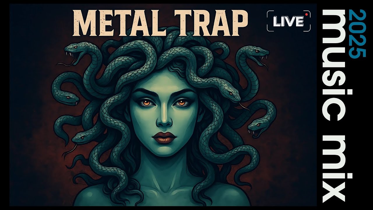 🌑 1 HOUR STUDIO-QUALITY METAL TRAP 2025⚔️Medusa Gorgona Inspired (Heavy Guitars, Haunting Melodies)
