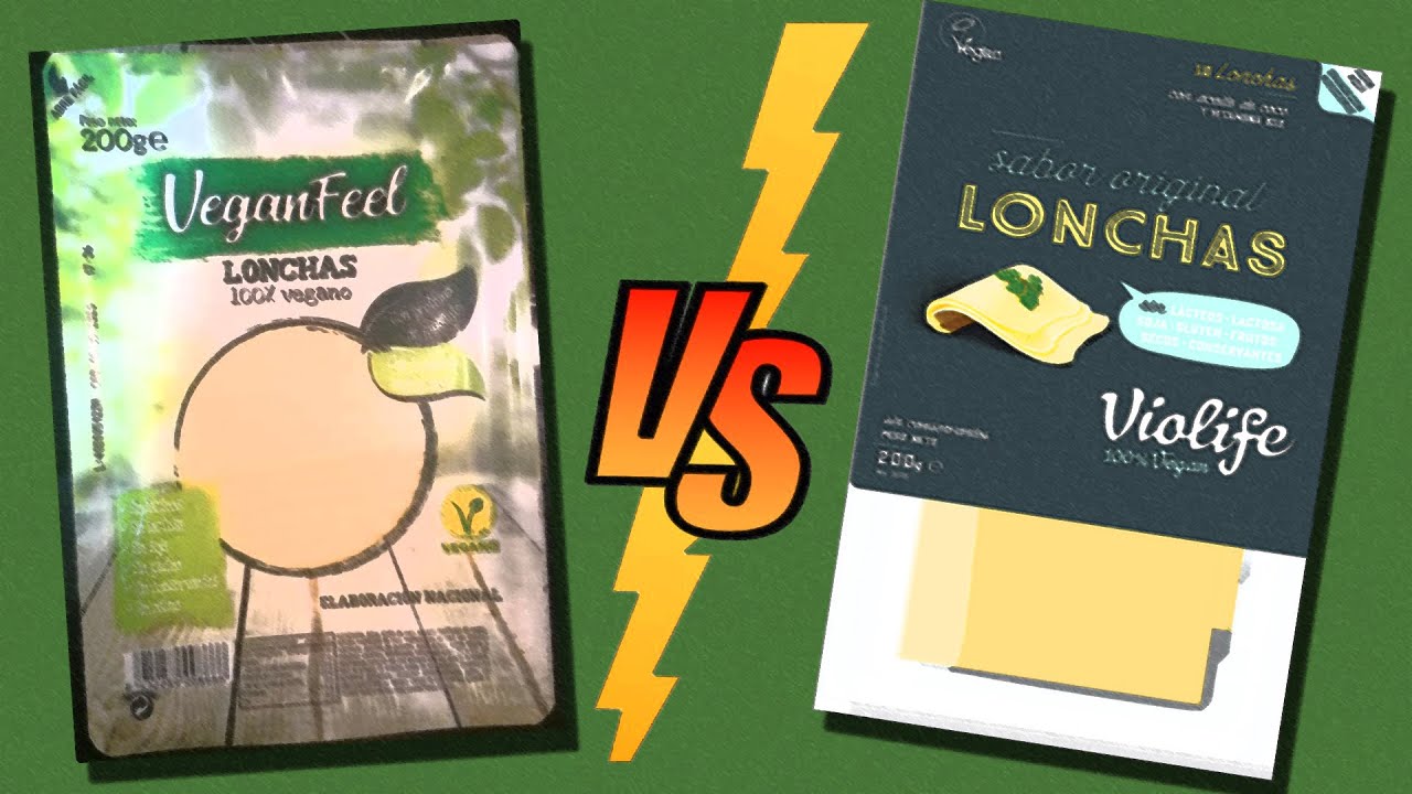 El queso vegano de lidl comparado con violife