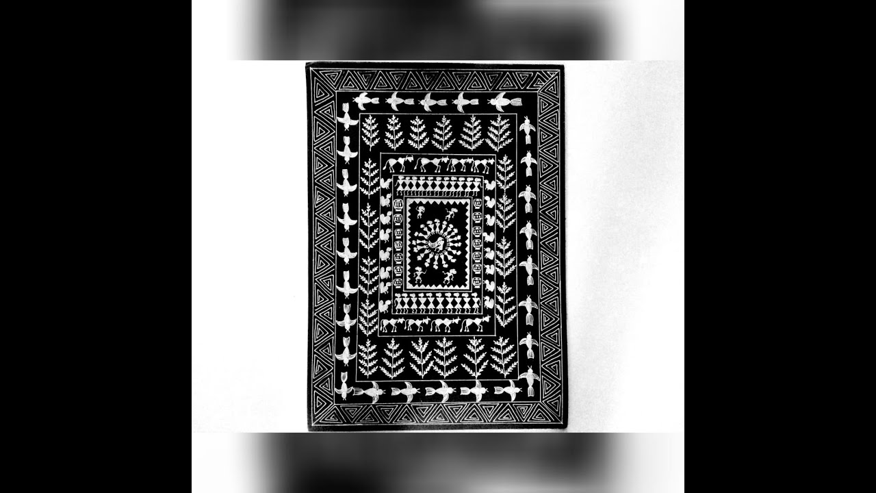 How to draw Warli Saura art | #warli #saura #warliart #sauraart #anusartastic #warlipainting