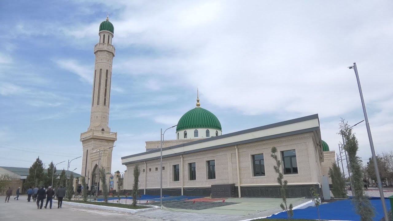 VOBKENTDA YANGI MASJID BINOSI TOSHIRILDI