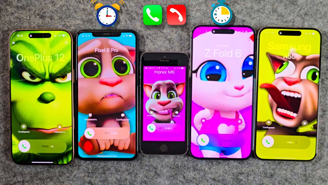Alarm Clock VS Timer VS Incoming Call iPhone 16 Pro Max + 15 Pro Max + 14 Pro Max + 11 Pro Max + 5S